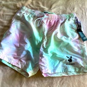 PacSun playboy swim trunks
